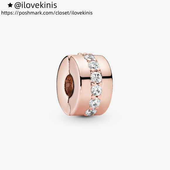 Pandora Sparkling Row Spacer Charm - Picture 1 of 5